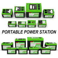 Station d'alimentation mobile haute capacité, double charge flexible (solaire et CA) avec lumière LED pour la maison, la sauvegarde de batterie et le camping en extérieur