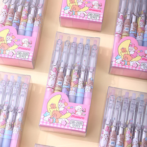 MK072 Vente en gros – Stylos gel Mikko mignons, 2 styles – Papeterie étudiante Kawaii – Série Mikko – Stylos neutres pour bureau et étudiants - Product Image 2