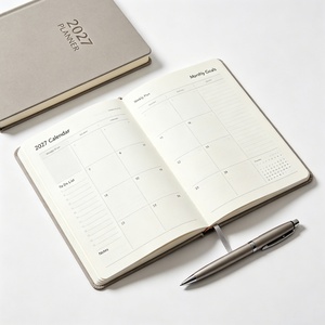 Agenda Personalizada A5, Impresión de Agenda, Cuaderno de Cuero PU sin Fecha para Oficina, Escuela, Regalo - Product Image 1