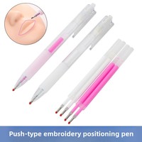IRISMANLI Stylo de mesure pour microblading, marqueur de sourcils, stylo de positionnement cutané pour maquillage permanent, accessoires cosmétiques en plastique pour tatouage