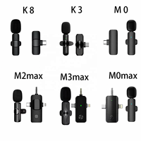 Microphone cravate sans fil double professionnel pour iPhone, Android, téléphone portable, PC