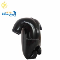 Combinaison gonflable en PVC, tenue populaire, noire, pour les activités publicitaire, personnalisée, pour le jeu amusant, offre spéciale