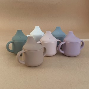 Toddler Transition 120ml <span class=keywords><strong>Bec</strong></span> souple et poignées Incassable Easy Grip 2 en 1 Sip Straw Training Cup pour bébé Silicone Sippy Cup - Product Image 3