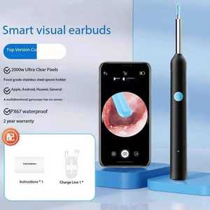 Outil de nettoyage d'oreilles en gros pour l'élimination du cérumen avec caméra, otoscope sans fil, kit de nettoyage intelligent, meilleur cadeau - Product Image 3