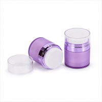 Flacon pompe sans air YN505B à filetage direct usine, 30-100 ml, avec bouchon PETG, pot cosmétique sous vide pour emballage de sérum et lotion