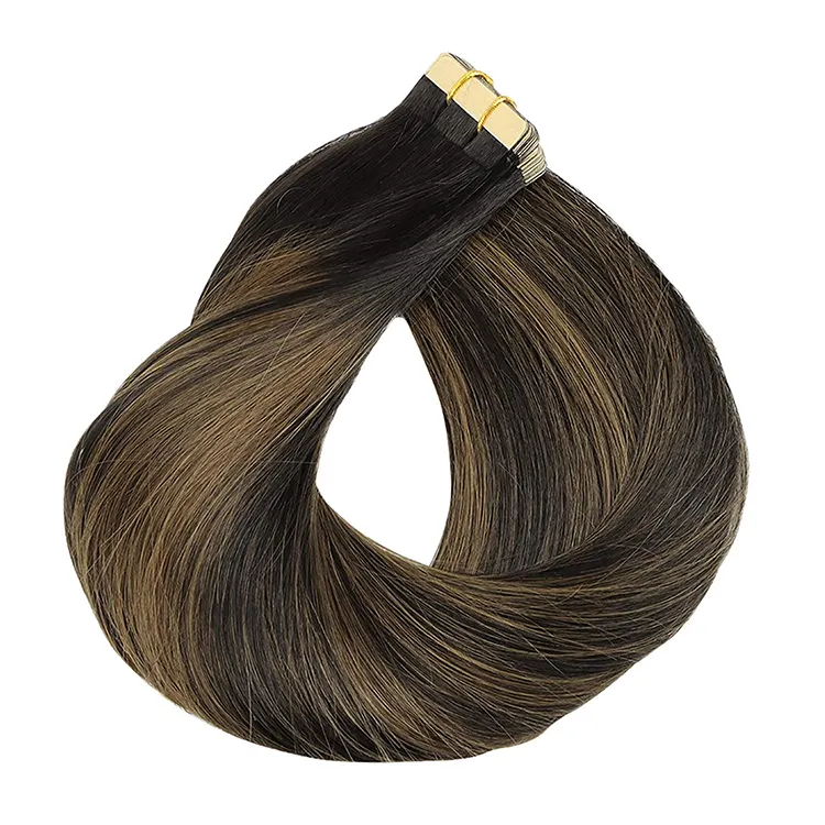 Extensions de cheveux naturels Remy 100 humains, Double bande Invisible, vente en gros