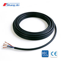Câble d'extension d'alimentation flexible RVV 4*1 MM avec conducteur en cuivre toronné, isolation en PVC pour appareils électroménagers