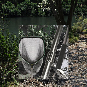 Selco mer pêche à la mouche filet à main flottant en caoutchouc enduit poisson atterrissage pliable conception télescopique - Product Image 2