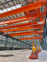 Pont roulant à double poutre de style européen Yiteng, capacité 40 tonnes/3 tonnes, palan électrique, hauteur de levage 20 m, portée 10 m, moteur intégré, pour usage intérieur