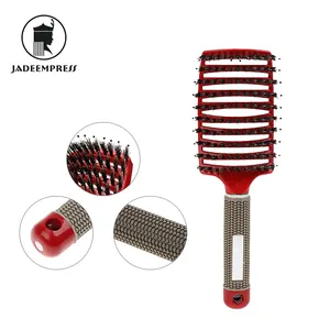 Professional Extension Natural Comb And 360 Wave Etangler Hairbrush Wet Detangling Detangle Vented Hair Brush Set With logo