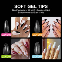 Offre Spéciale – 504 faux ongles en gel souples, couvrance totale, longs, avec étiquette personnalisée