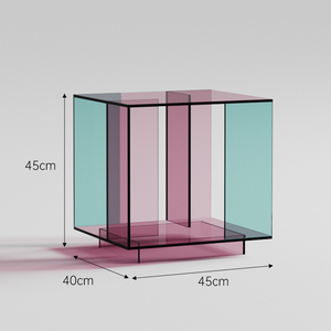 Tavolo laterale integrato in legno massello nuovo divano armadietto in acrilico per soggiorno camera da letto trasparente balcone <span class=keywords><strong>tavolino</strong></span> da caffè per la casa - Product Image 6