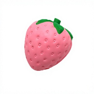 Zhongcheng Factory Supply Slow <b>Rebound</b> Squishy New PU Simulation Big Strawberry Decompression Toy Crafts Wholesale Opp Bag - Product Image 1