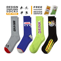 Chaussettes de sport personnalisées avec logo, chaussettes en coton décontractées pour hommes, logo personnalisé