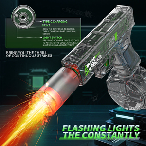 Juego de Disparos al Aire Libre para Niños, <span class=keywords><strong>Pistola</strong></span> de Agua Eléctrica de Plástico de Alta Calidad, Regalos de Verano para Niños, Mini Juguetes, Pistolas de Agua con Luz - Product Image 3