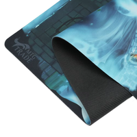 Tapis de souris en caoutchouc personnalisé avec impression par transfert thermique en couleur pleine, 14"x24" ou tapis de jeu RGB antidérapant personnalisé