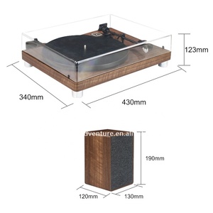 Reproductor <span class=keywords><strong>de</strong></span> tocadiscos y vinilo moderno, con codificación <span class=keywords><strong>de</strong></span> PH/AUXIN/BT/USB/jack <span class=keywords><strong>de</strong></span> teléfono/RCA/Radio/Cassette - Product Image 3