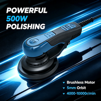 Polisseuse orbitale électrique professionnelle industrielle 220V 6 pouces, machine à polir les voitures, ponceuse aléatoire double action, pour le detailing automobile et le bricolage