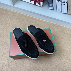 In-stock Cowhide Genuine Leather Head 2026 <b>Half</b>-slipper Womens Shoes Outdoor Flat Sole <b>Slip</b>-on Mules Tassel - Product Image 1