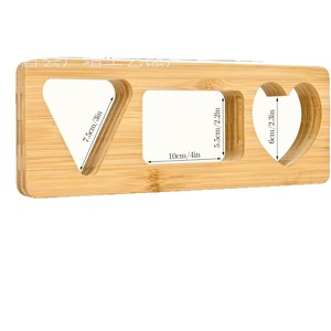 Molde de madera para bolas de arroz, forma triangular de corazón, herramienta para hacer sushi y bento, tabla de repostería ecológica - Product Image 2
