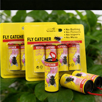 Ruban anti-mouches collant avec colle double face, piège à insectes suspendu jetable pour un contrôle efficace des insectes en intérieur et en extérieur