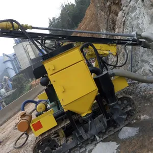 Küçük Dth Blast delik altın madencilik taşınabilir dağ kaya dizel kuyu delme makinesi