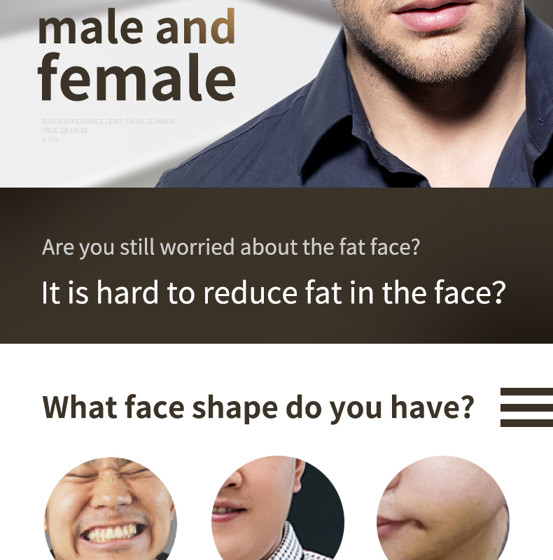 Rechargeable EMS Microcurrent Jawline Trainer Face Shaper Beauty Device for Men Women Jawline exerciser