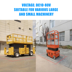 New ruilai RGB Laser cảnh báo ánh sáng cho Scissor Lift xe an toàn khu vực chỉ số DC10-80V IP65 nhôm nhà ở - Product Image 5