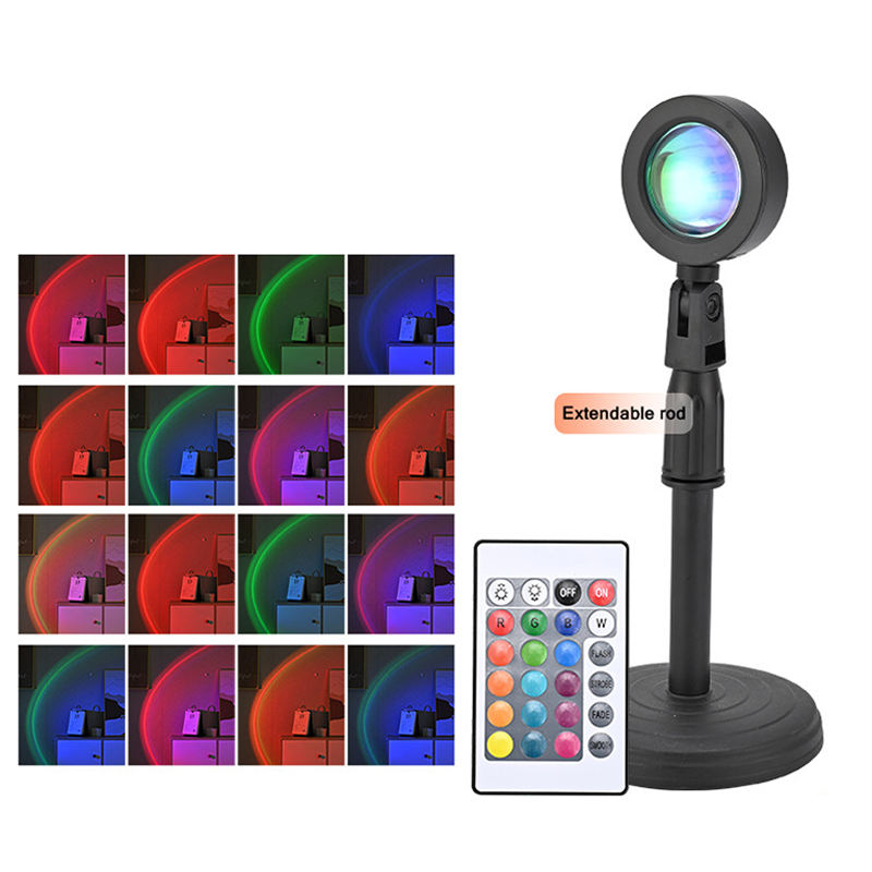 Hongdak Circular Atmosphere RGB Selfie Light for Video Remote-controlled Live Broadcast Supplementary Camera Light