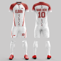 Uniforme de Fútbol Sublimado Completo, Ligero y Transpirable, Directo de Fábrica, MOQ Bajo, para Entrenamiento de Clubes Escolares Juveniles