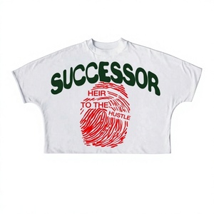 T-shirt personnalisé pour homme de haute qualité, coupe oversize, style streetwear, en coton lourd 100%, coupe carrée, t-shirt court pour homme - Product Image 3