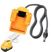 Adaptateur de batterie ABS 18V, convertisseur DIY pour Milwaukee avec câble d'alimentation étanche DC 2.1mm 950mm