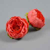 Fleur de pivoine en soie de style européen de 5 cm, faite à la main, de haute qualité, pour la décoration de gâteaux, Fête des Mères, Thanksgiving, Nouvel An