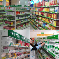 Étagères de supermarché en métal robustes à double face, personnalisées en usine, pour l'affichage des aliments et des produits d'épicerie, pour les magasins de détail
