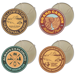 Plaque murale ronde en métal tendance pour la vente en gros, idéale pour les clubs d'aventure en plein air et les parcs <span class=keywords><strong>nationaux</strong></span> – Plaque métallique personnalisée - Product Image 5