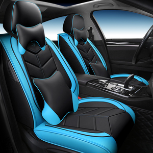 Décoration intérieure de voiture, housses de siège avant en <span class=keywords><strong>cuir</strong></span> PU, 9 pièces, universelles pour /Ford, utilisation toutes saisons, installation facile, ensemble complet - Product Image 2