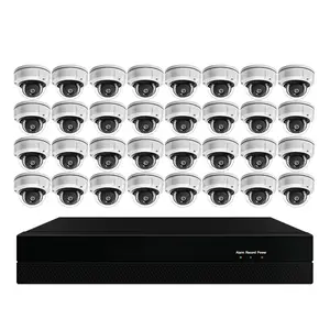 Profesional 2MP cámaras de seguridad, cámaras NVR 32CH HD sistemas de cámaras de vigilancia de vídeo de 1080P 32 canal cámara IP PoE Kit completa