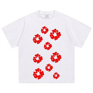 T-shirt en coton à imprimé graphique pour homme, coupe décontractée, streetwear tendance, tissu doux et respirant pour un usage quotidien - Product Image 2