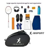 Sac de raquette de pickleball multifonctionnel transfrontalier, grande capacité, respirant, imperméable, avec compartiment séparé pour chaussures