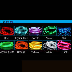 Kit d'éclairage d'ambiance intérieur de voiture, bande lumineuse RGB néon en fibre optique acrylique, accessoires LED, décoration, éclairage d'ambiance - Product Image 5