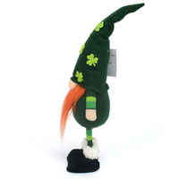 Gnome en peluche de 18,5 pouces pour la Saint-Patrick, motif trèfle, idéal pour les fêtes irlandaises