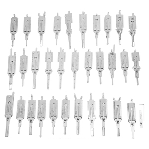 طقم قفل باب السيارة من <span class=keywords><strong>Lishi</strong></span> 33 طقم قفل باب السيارة 2 في 1 ، مجموعة أدوات فك الأقفال <span class=keywords><strong>NE72</strong></span> تويوتا 43 HU87 MIT8 HON41 NSN11 HU64 HU66 - Product Image 2