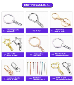 Factory Wholesale Custom Design Mini Transparent UV Printed Acrylic Cute Plastic <b>Key</b> <b>Chains</b> Personalized DIY Plastic Keychain - Product Image 5