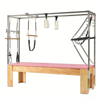 Equipo de Pilates Reformer de Alta Calidad, Máquina de Pilates Reformer de Madera de Roble, Cadillac de Pilates de Roble para Moldear el Cuerpo