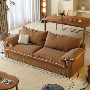 Sofá Moderno y Sencillo de Tela de Algodón y Lino, Sofá Suave Tipo Nube para el Hogar, Desmontable y Lavable, Sofá de Tres Plazas Personalizable - Product Image 5