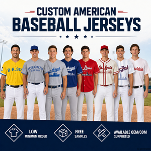 High-Quality Baseball Jerseys 95% Polyester, 5% Spandex Comfortable Fabric Softball Sportswear Logo Custom U.S Baseball League - Product Image 2