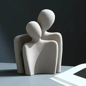 Modern Simple Minimalist Abstract Resin Art Couple Figurine Sculpture Home Decoration Ornaments For Living Room