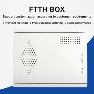 กล่องข้อมูล FTTH สำหรับบ้าน กล่องพลาสติกเหล็กติดผนัง แบบฝัง ปรับขนาดได้ สำหรับสายไฟอ่อน พร้อมระบบจ่ายสายไฟในตัว - Product Image 5