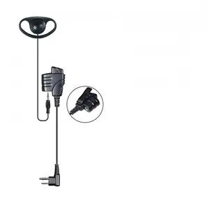 维泰E45M-M间谍耳机，带PTT佩戴舒适运动耳机双向收音机耳机配件