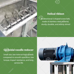 เครื่องผสมผงแบบแห้งทรงกระบอก 100 ลิตร สแตนเลส แนวนอน สำหรับพลาสติกและสารเคมี เครื่องจักรเชิงพาณิชย์ - Product Image 6